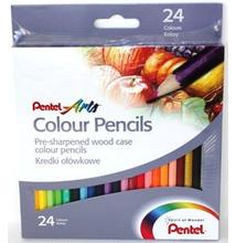 Színesceruza készlet, 24 részes, PENTEL
