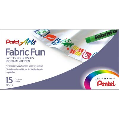 Textilkréta, 15 szín, Fabric Fun, PENTEL